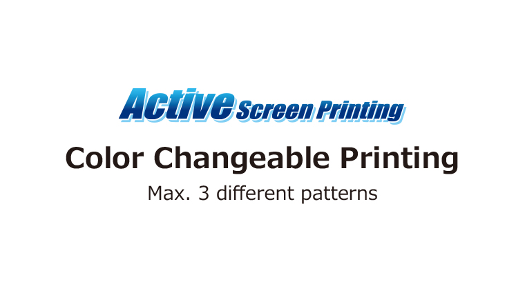 [Color changing] Alternative change of up to 3 patterns.