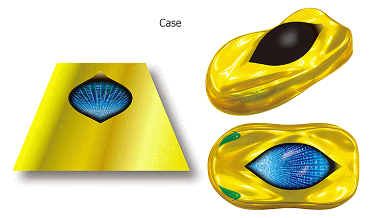 Product example via Ductile  mirror  sheet printing.